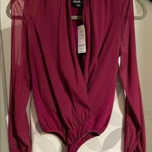 Bebe body suit red XS